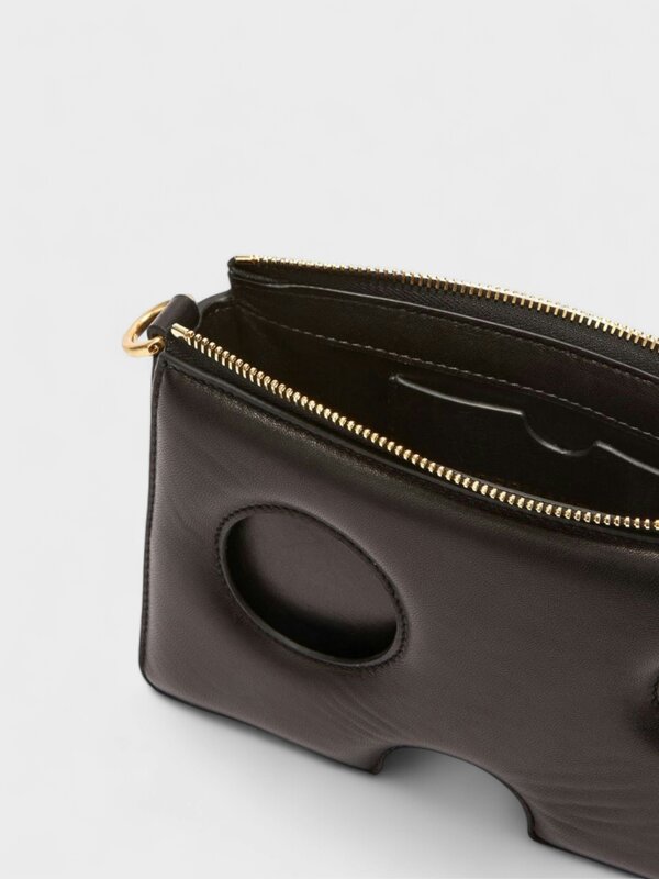 Off-White Burrow Zipped Pouch Black - Womens