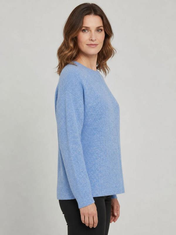 PennyPlain Crew Nk Long Sleeve - Cornflower