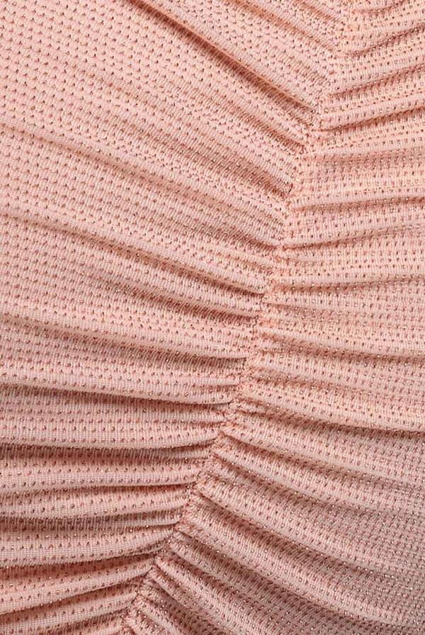 Cut Out Long Sleeve Bodycon Mini Dress - Nude DR3532