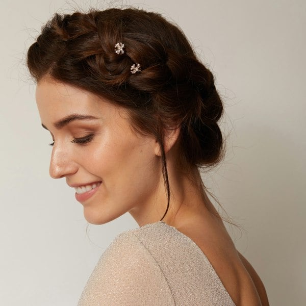 crystal hair grips braids