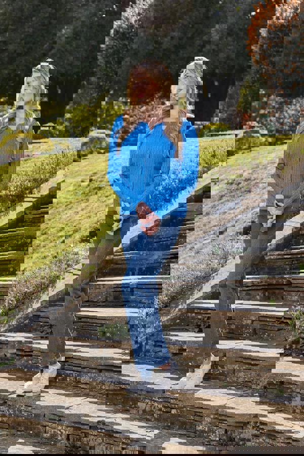 Cable-Knit Button Cardigan