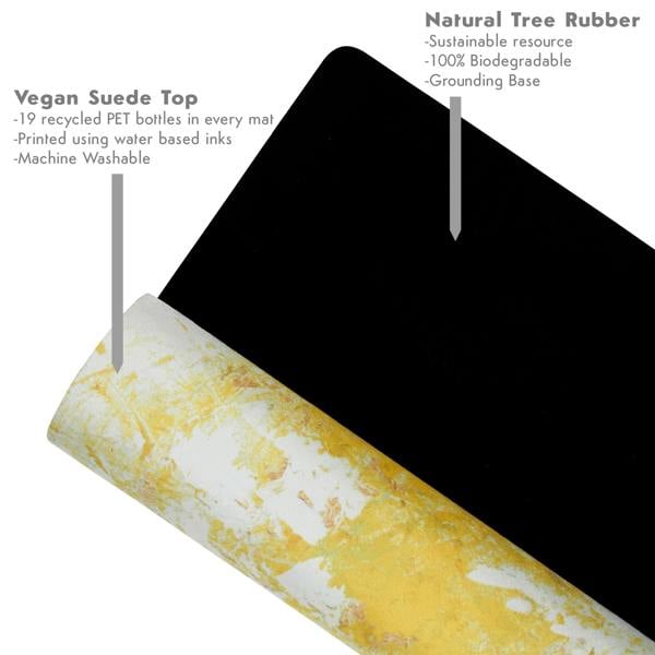Kati Kaia Helios Yellow Artist Yoga Mat
