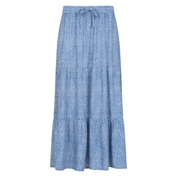 Mountain Warehouse Womens Palermo Tiered Midi Skirt - Corn Blue