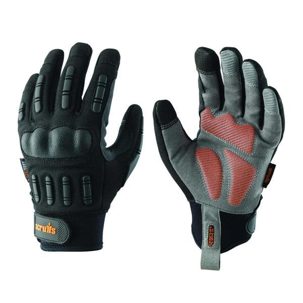 Scruffs Trade Shock Impact Mens Work Padded Palm Gloves