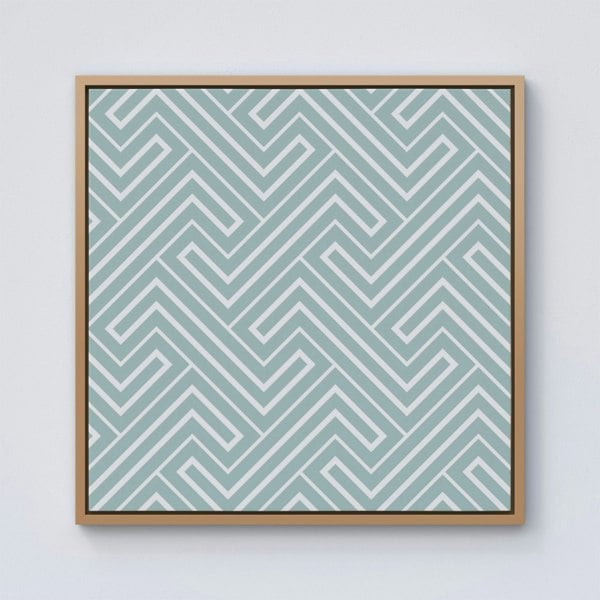 Warren Reed Geometric Modern Ornment Framed Canvas