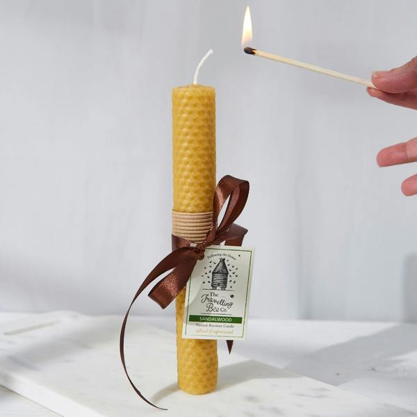 The Travelling Bee Co. Beeswax Sandalwood Candle
