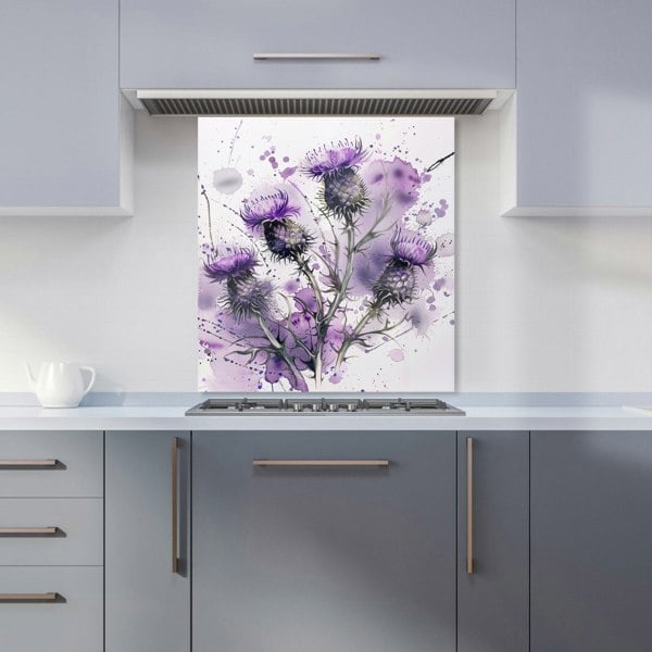 Warren Reed - Designer Vibrant Scottish Thistle Art Kitchen Splashback