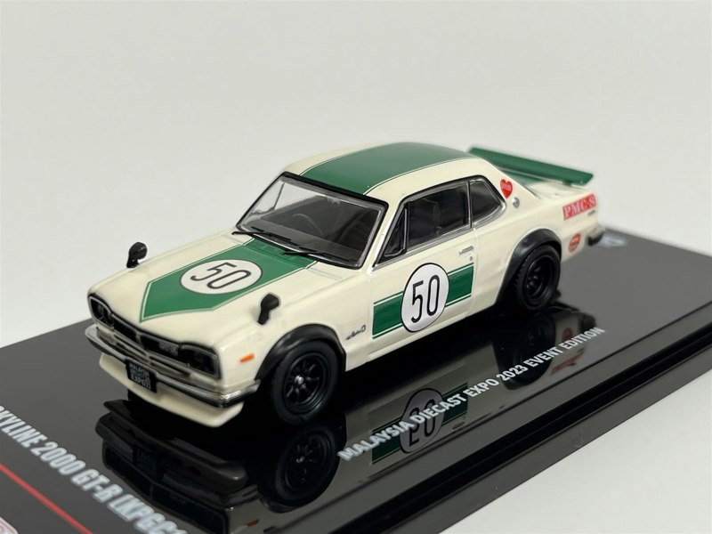 Inno 64 Nissan Skyline 2000 GT-R KPGC10 Malaysia Diecast Expo 2023 Edition Inno IN64KPGC10MDX23WH