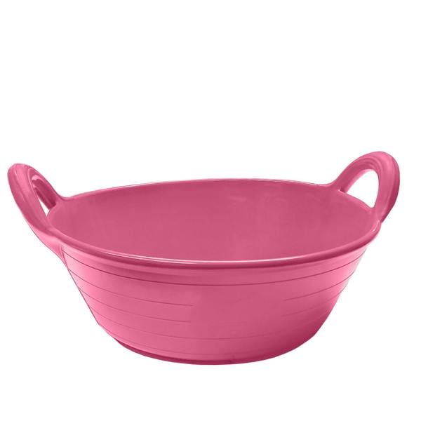 Ketoplastics Skip Feed Bucket Feeder Trough with Integrated Handles Small Skip S1-11L - Pink