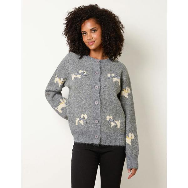Blue Vanilla Dog Button Down Cardigan With Bows