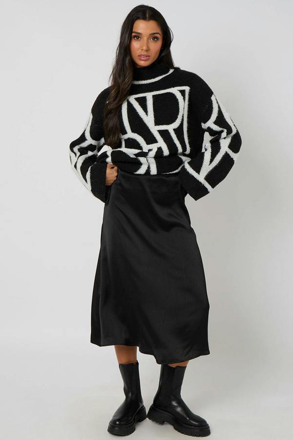 Urban Bliss Abstract Slogan Jumper