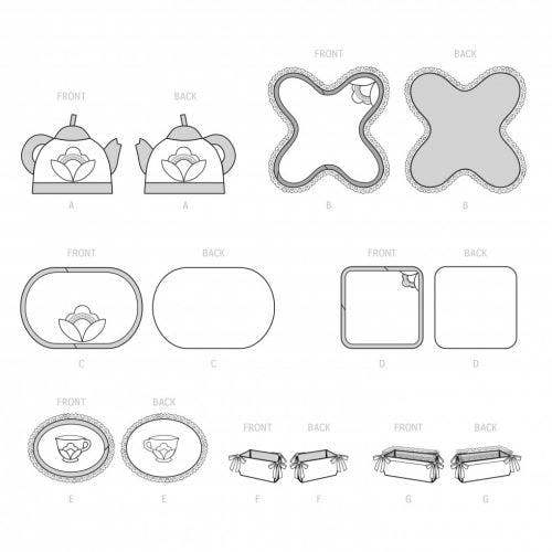 Simplicity Sewing Pattern 9573, Accessories OS (One Size Only) - Intermediate