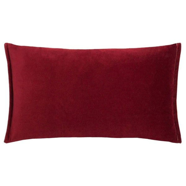 Wylder Holland Park Duo Peacock Rectangular Cushion Cover - Ochre / Claret