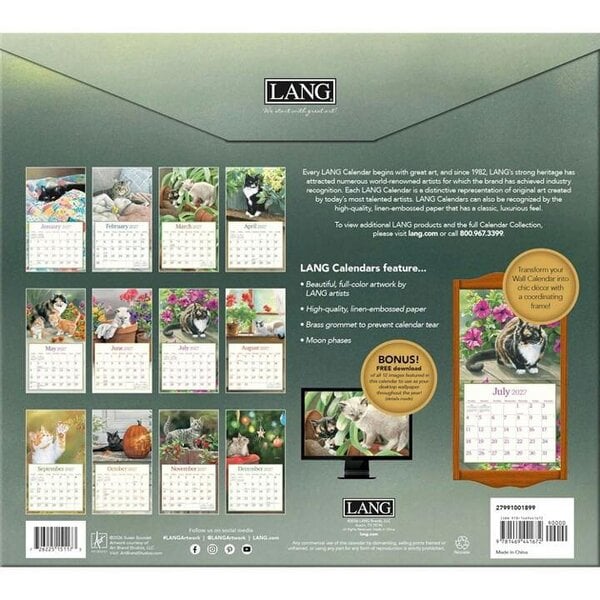 Country Living Cats In The Country Deluxe Calendar 2027, Deluxe Calendars, Month To View, Cats, Gift