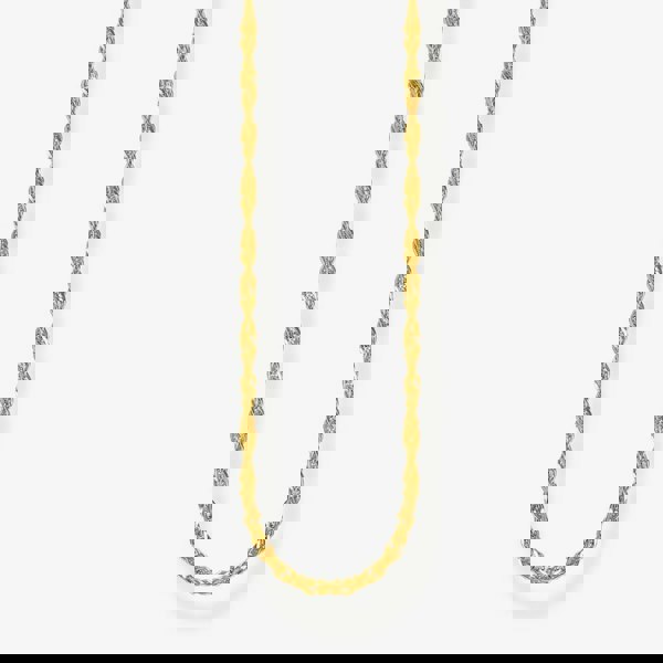 THOMAS SABO Gold Plated Singaporean Twist Curb Chain KE2284-413-39-L45v