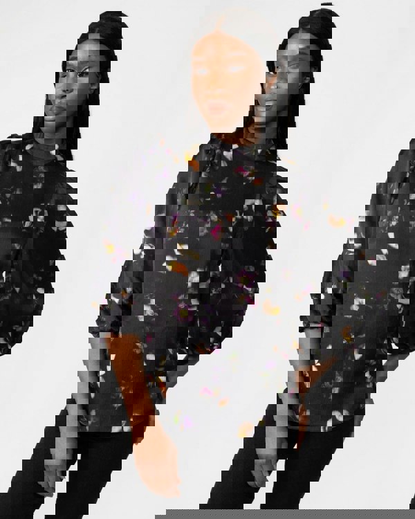 Ted Baker Niycole Womens High Neck Top With Balloon Sleeves