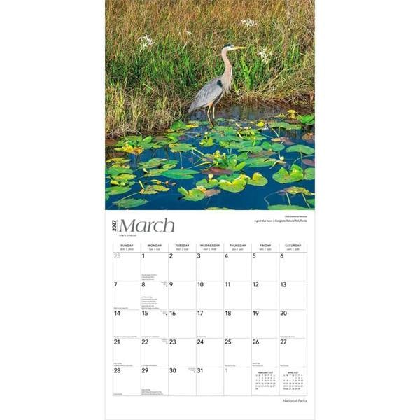 USA National Parks Calendar 2027, Wall Calendars, Month To View, Natural World, Gift