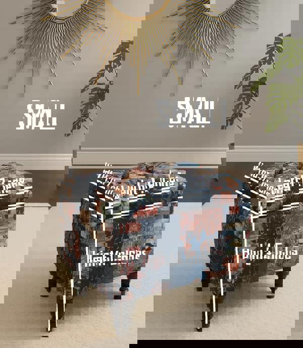 ISTOOLS Damask Multicolour Storage Ottoman Bench with Hidden Storage & Stylish Seating