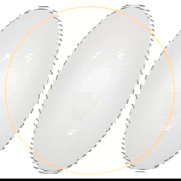 Set of 4 White Ceramic Dinner Bowls with Elegant Orange Rim - Durable & Stylish Image 4