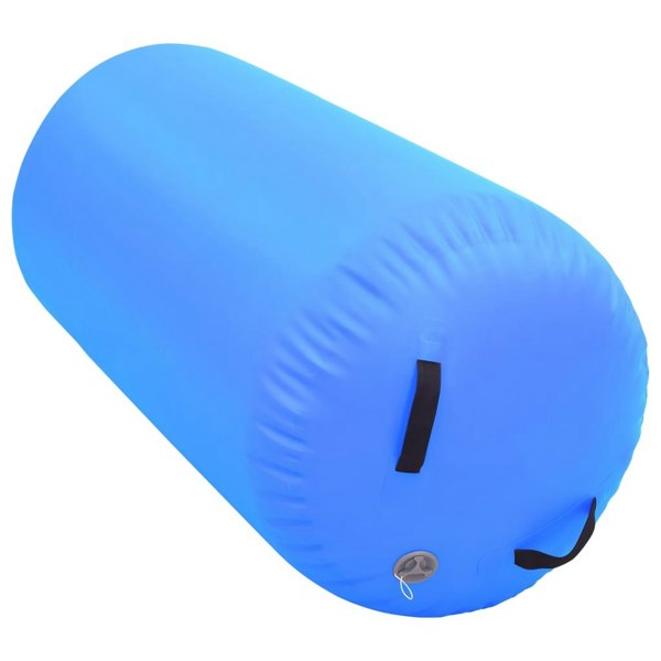Berkfield Inflatable Gymnastic Roll with Pump 120x90 cm PVC Blue
