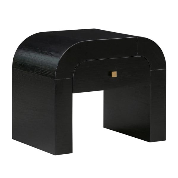 Furniture Edit Hump Black Nightstand Bedside Table