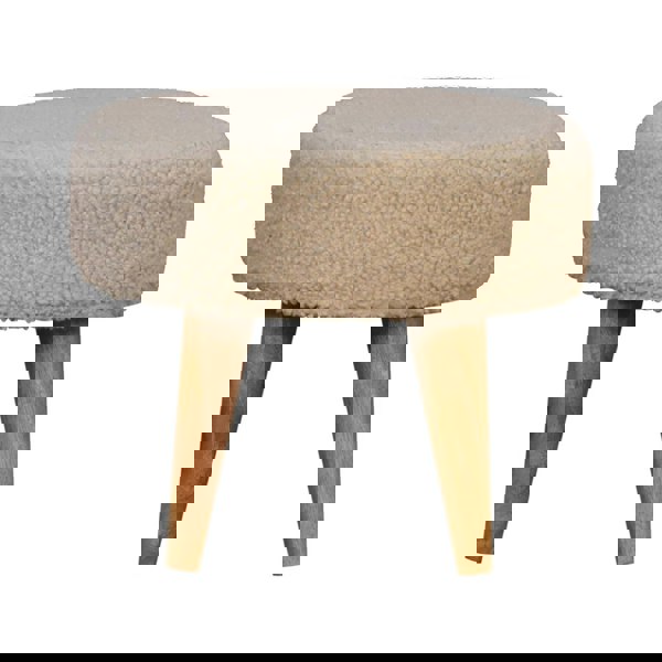 Artisan Furniture Cream Boucle Petite Footstool