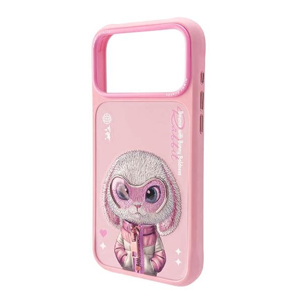 Nimmy Friends Nimmy Cool & Cute 2.0 Rabbit Case with MagSafe for iPhone 17 Pro Max 6.9" Pink - N-KMLL-IP17-PRO-MAX-08-A