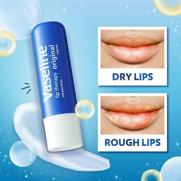 Vaseline Lip Therapy Original Moisturising Lip Balm Sticks 4 x 4.8g