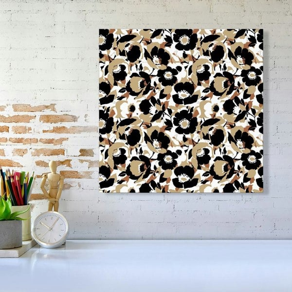 Warren Reed Modern Flower Pattern Canvas