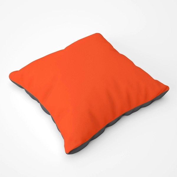 Warren Reed Flame Orange Floor Cushion