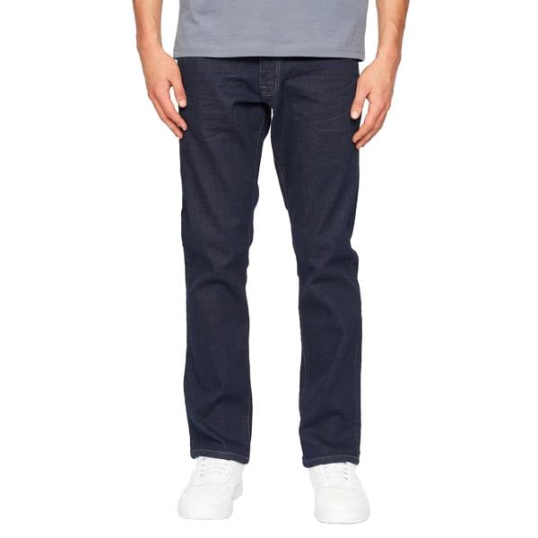 Crosshatch Mens Cadman Straight Jeans - Raw Wash - 