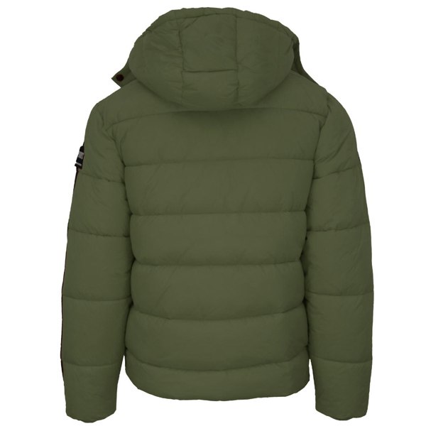 Plein Sport Padded Small Circular Logo Jacket - Green