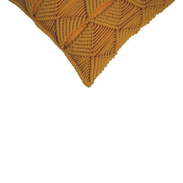 Wyld Haus Set of 2 Rochefort Mustard Handwoven Cushion Covers