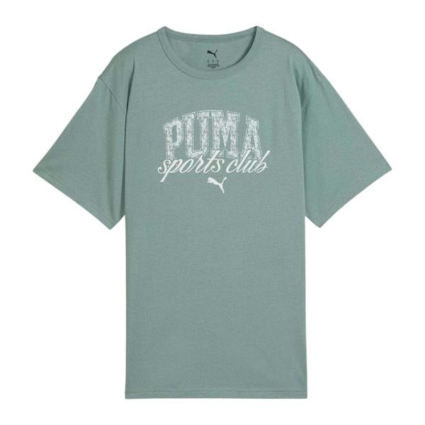 Puma Mens Graphic Logo Relaxed Fit T-Shirt - Green - 