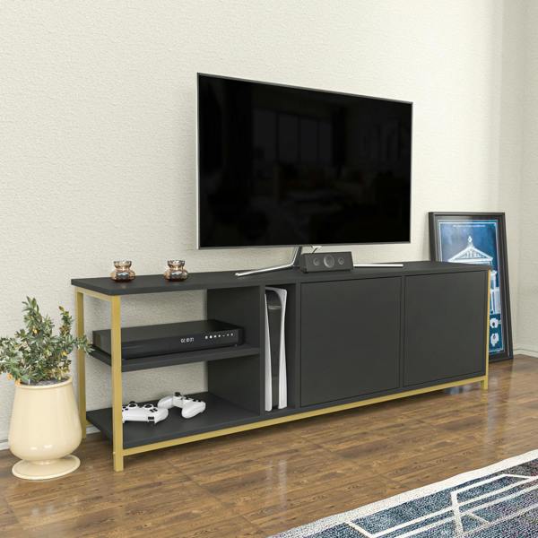 Decorotika Primrose Modern Tv Stand TV Cabinet for TV's up to 72"
