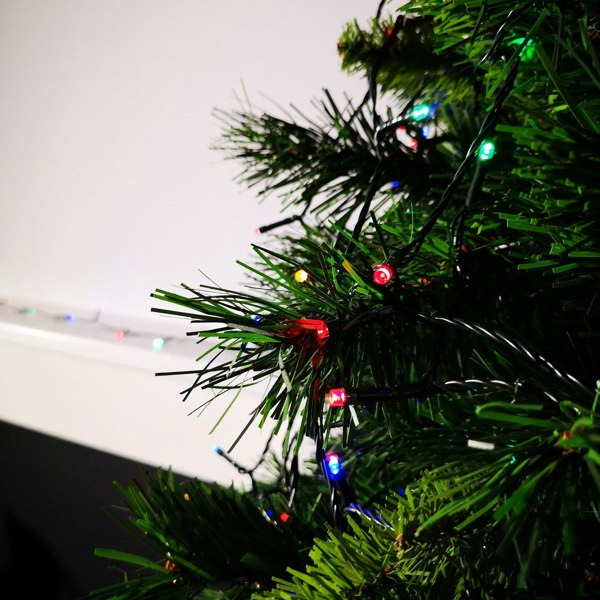 Samuel Alexander 400 LED 40m Premier Christmas Indoor Outdoor Multi Function Battery Operated String Lights with Timer in Multicoloured