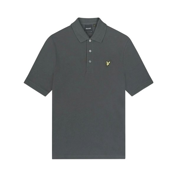 Lyle & Scott Mens Plain Polo Shirt - Gunmetal