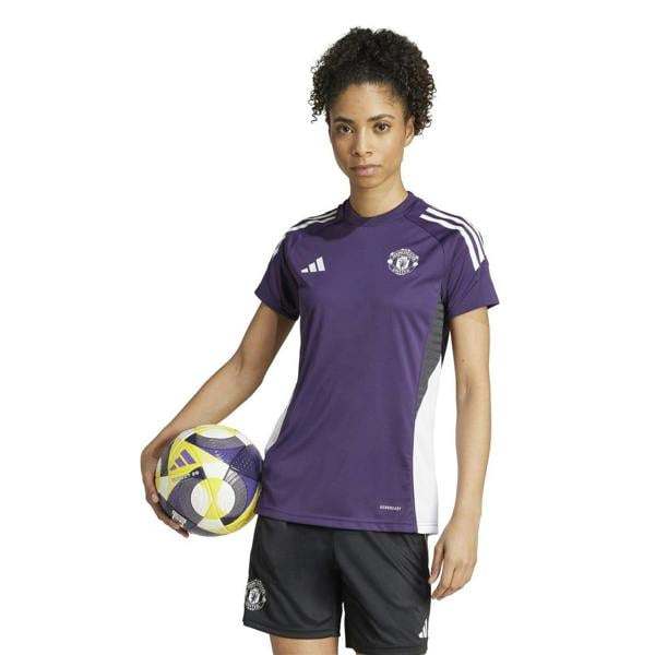 Adidas Womens/Ladies 2025/2026 Manchester United FC Training Track Top - Purple - 
