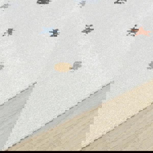 Livabliss Lillian-Kids Beige Orange Green Grey Washable Rug for Children's Rooms