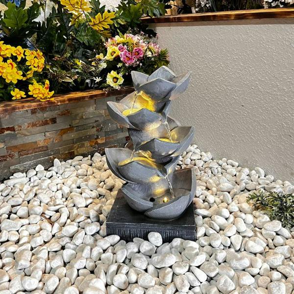 Tranquillity Water Features Lotus Leaf Contemporary Water Feature