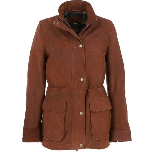 Fenland Women's Nubuck Leather Jacket: AnnaMae