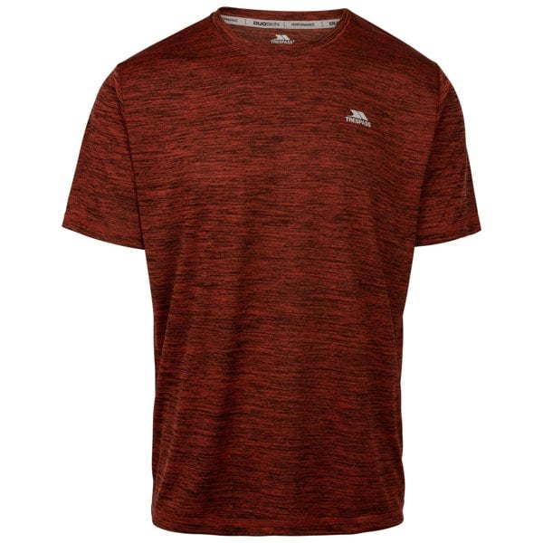 Trespass Mens Kearsley Active Top - Burnt Orange Marl