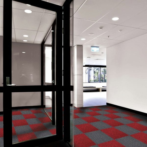 20 x Carpet Tiles 5m2 - Charcoal Black