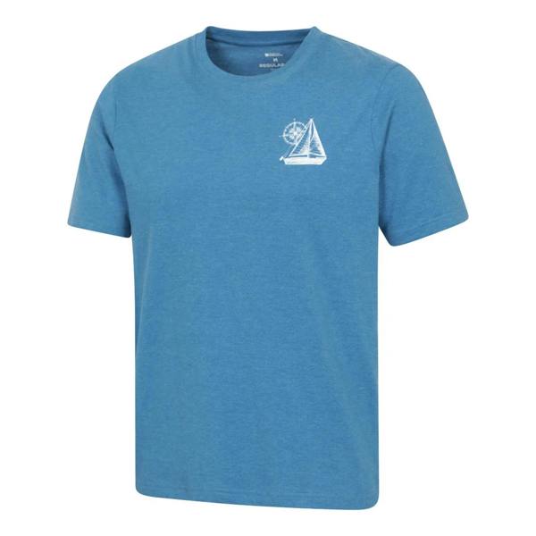 Mountain Warehouse Mens Sailboat T-Shirt - Bright Blue - 