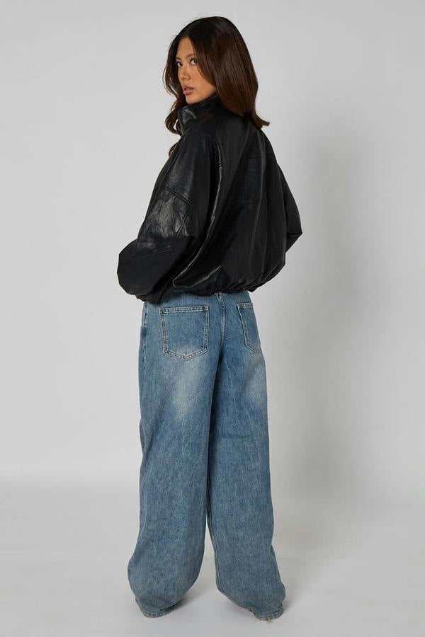 Urban Bliss PU Oversized Jacket