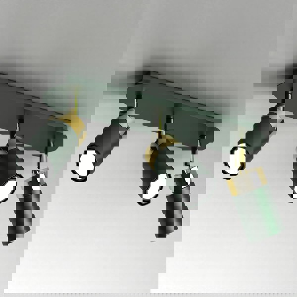 Milagro Ceiling Lamp Joker Green/Gold 3XGU10