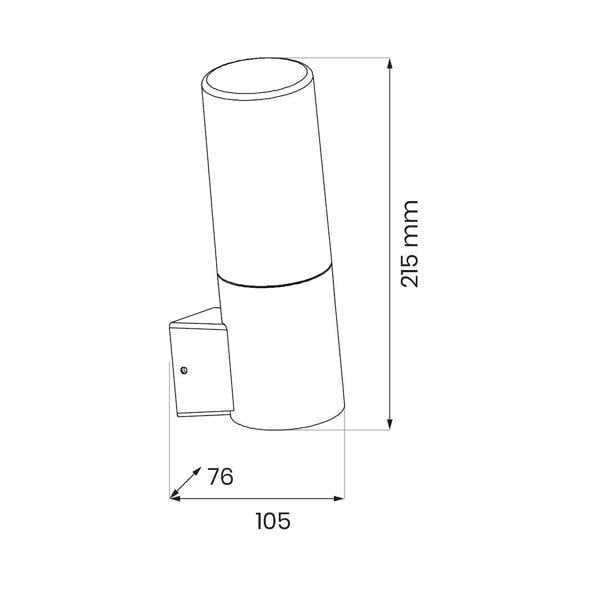 Milagro Harlem Garden Wall Lamp 1xE27 IP44