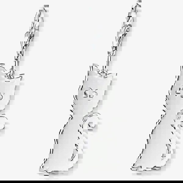 THOMAS SABO Sterling Silver White Cubic Zirconia Plain Cat Charm 1014-051-14