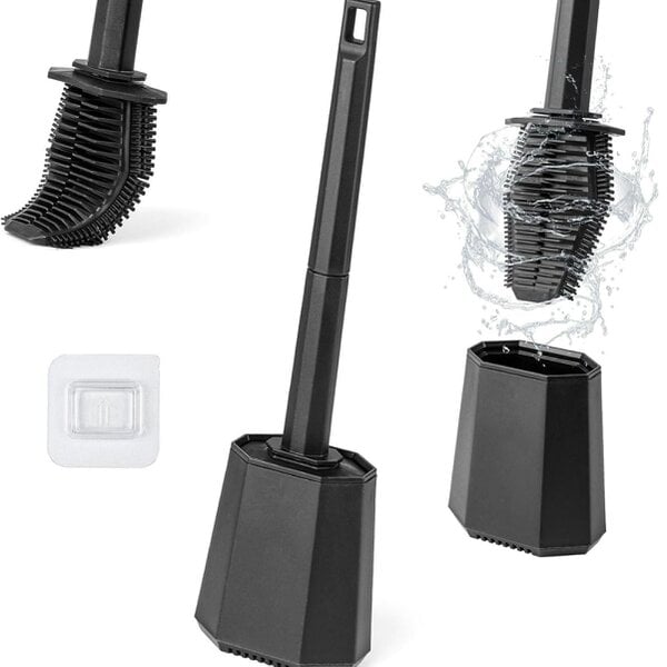 deAO Toys deAO Silicone Toilet Brush Black