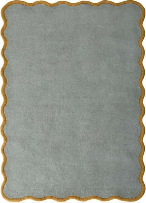 The Rugs Scalloped Elsie Bordered Design | Elegant Wool Rugs